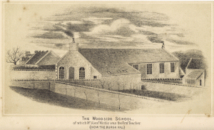 The Woodside School where Charles was a student.