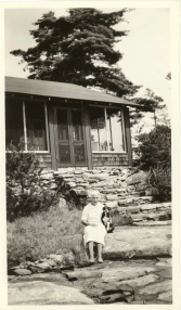 Irene at her Georgian Bay cottage